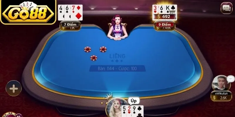 Hướng dẫn chơi liêng Go88 và cách tính điểm chi tiết