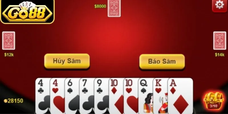Hướng dẫn chơi sâm lốc Go88 cách vận hành ván bài