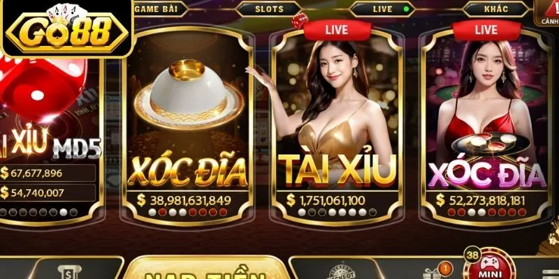 Nhìn chung về sân chơi xóc đĩa Go88 và cách vận hành 